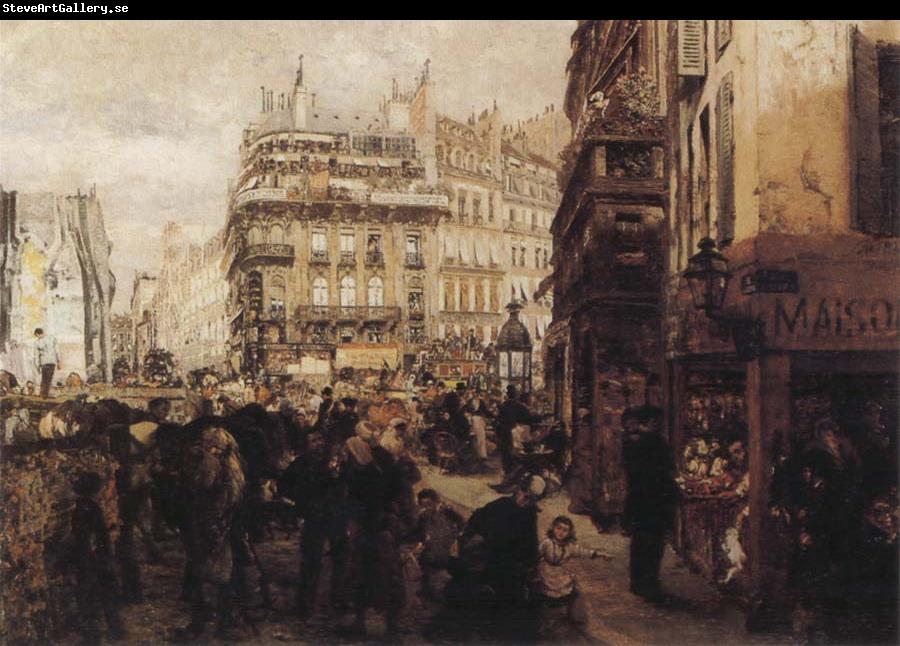 Adolph von Menzel A Paris Day